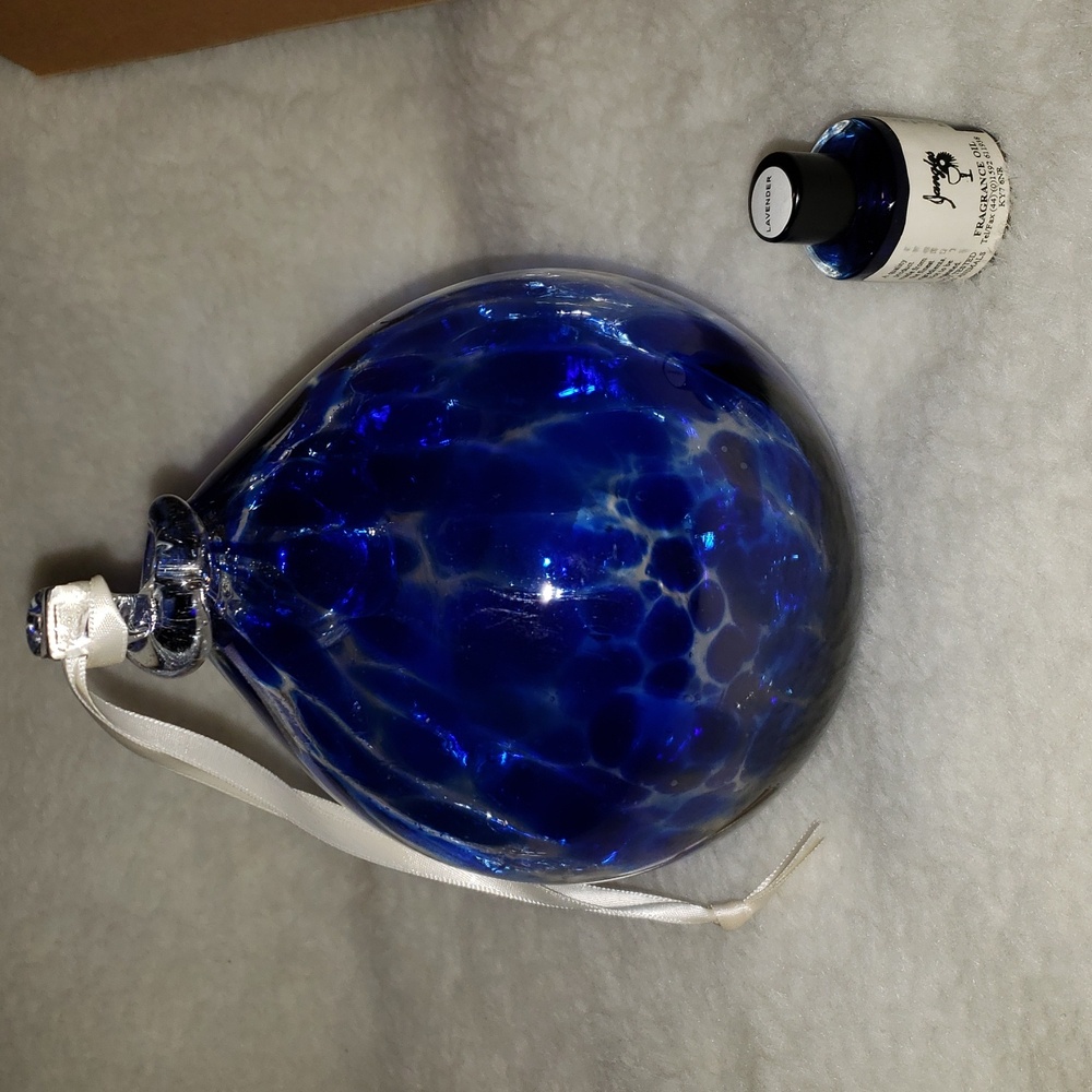 Cobalt Blue Double Bubble Scent Ball Scotland by Jangles